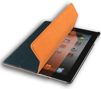 iPad 2 Hülle von StilGut in Nachtblau- Typ Couverture Case