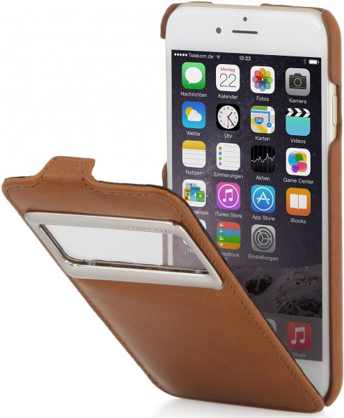 StilGut - Handyhülle für iPhone 6 UltraSlim mit Sichtfenster aus Leder