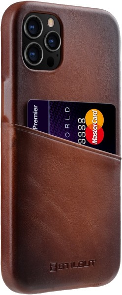 StilGut - iPhone 12 Pro Max Case Premium mit Kartenfach
