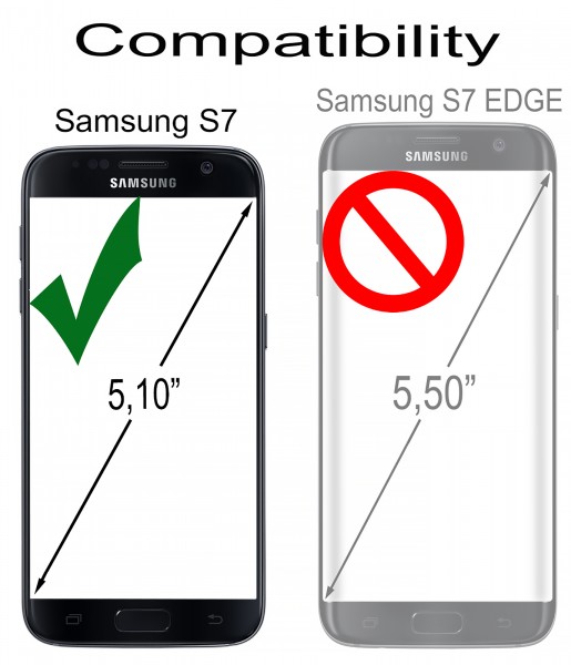 StilGut - Samsung Galaxy S7 Hülle Talis mit Kreditkartenfach aus Leder