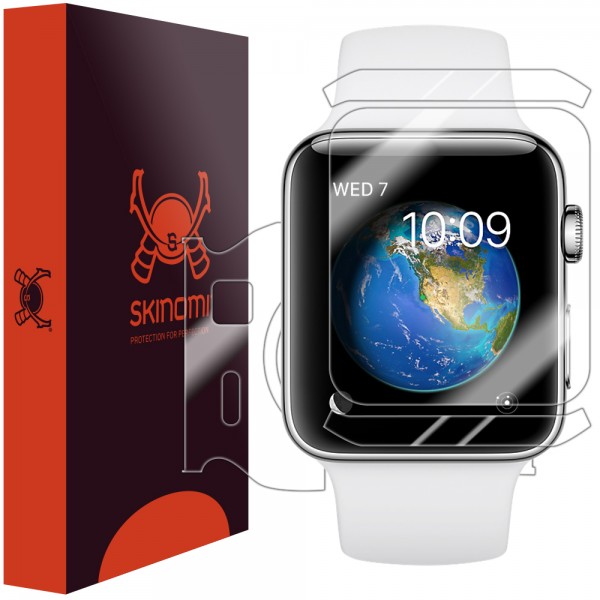Skinomi - Displayschutzfolie Apple Watch Series 2 &amp; Series 3 (38 mm) Full Body