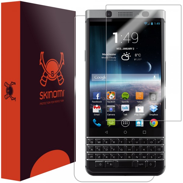 Skinomi - Displayschutzfolie BlackBerry KEYone Vorder- und Rückseite