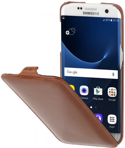 StilGut - Samsung Galaxy S7 edge Hülle UltraSlim aus Leder