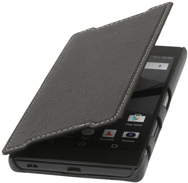 StilGut - Xperia Z5 Premium Tasche Book Type aus Leder ohne Clip