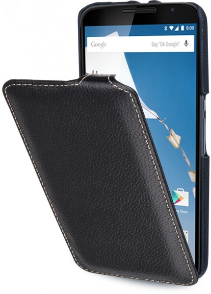 StilGut - Handyhülle für Nexus 6 &quot;UltraSlim&quot; aus Leder