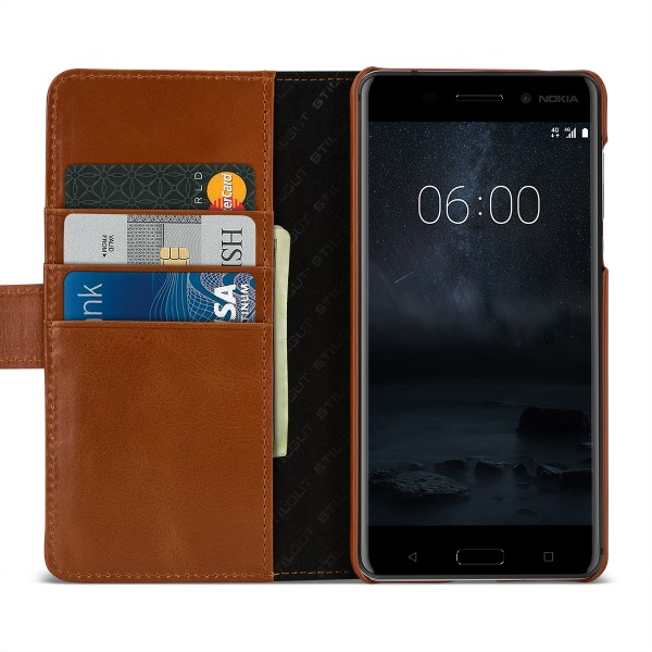 StilGut - Nokia 6 Hülle Talis mit Kreditkartenfach
