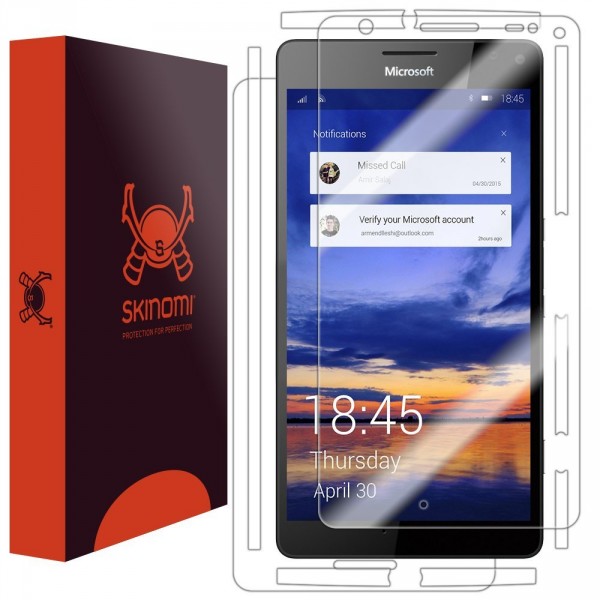 Skinomi - Displayschutzfolie Lumia 950 XL TechSkin Vorder- und Rückseite