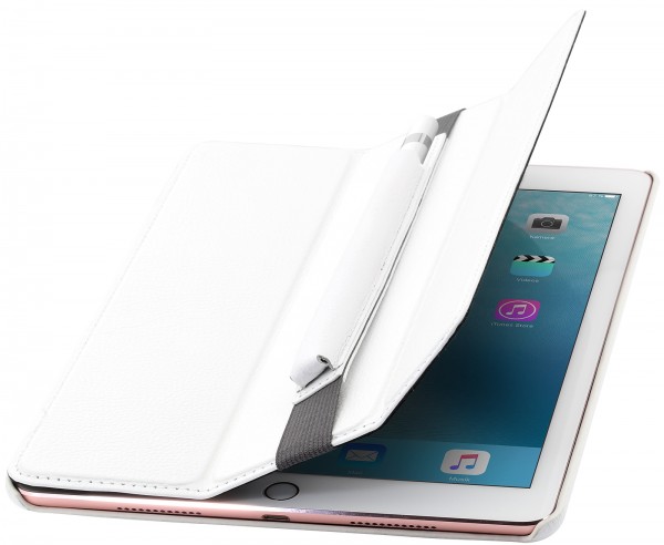 StilGut - iPad Pro 9.7&quot; Hülle Couverture aus Leder mit Pencil-Halter