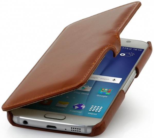 StilGut - Handyhülle für Galaxy S6 "Book Type" mit Clip
