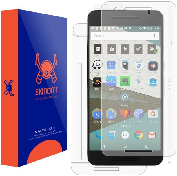 Skinomi – Displayschutzfolie Nexus 6P TechSkin Vorder- und Rückseite