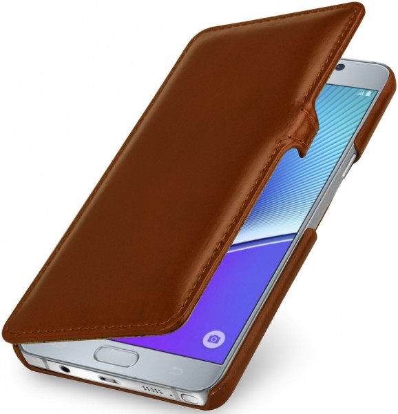 StilGut - Handyhülle für Galaxy Note 5 „Book Type“ mit Clip