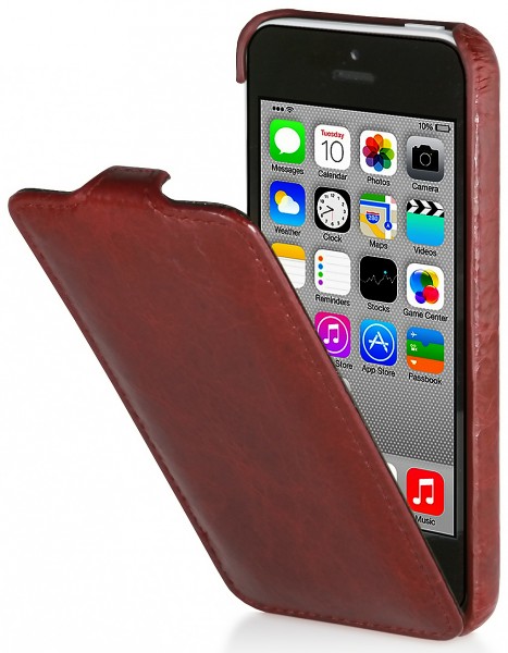 StilGut - UltraSlim Case für iPhone 5c aus Leder