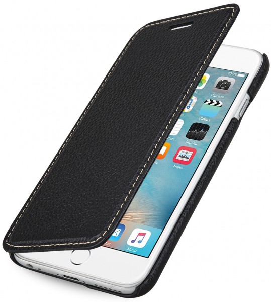 StilGut - iPhone 6s Tasche „Book Type“ aus Leder ohne Clip