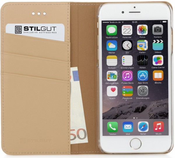 StilGut - iPhone 6s Plus Hülle &quot;Talis&quot; Italian Series aus Leder