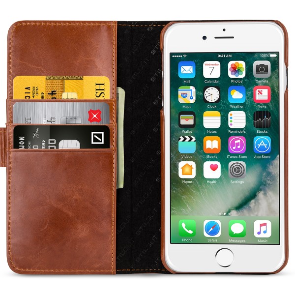 StilGut - iPhone 8 Plus Hülle Talis mit Kreditkartenfach