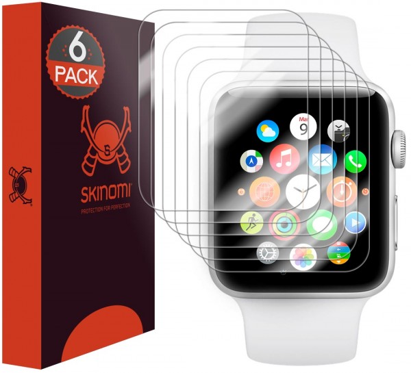 Skinomi - Displayschutzfolie Apple Watch Series 2 &amp; Series 3 (42 mm)