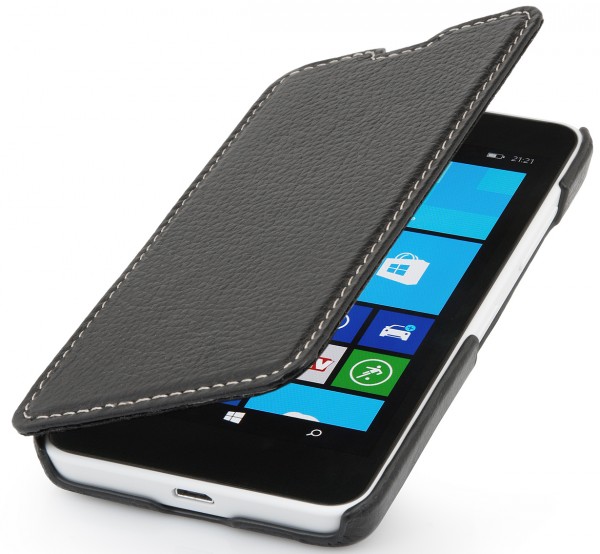 StilGut - Ledertasche "Book Type" für Nokia Lumia 630 & 635