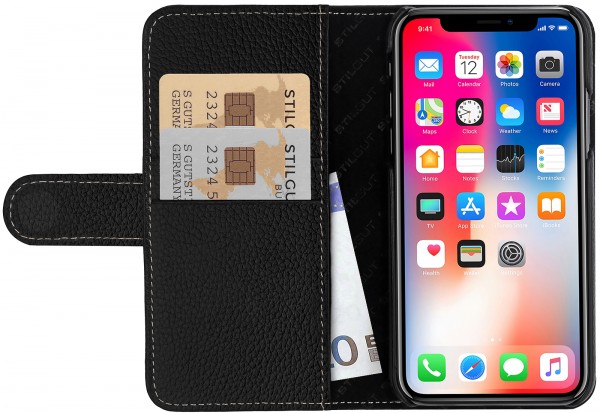 StilGut - iPhone X Hülle Talis mit Kreditkartenfach