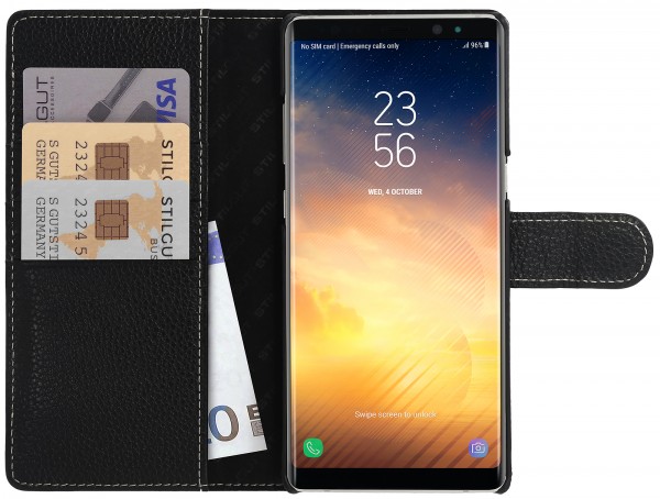 StilGut - Samsung Galaxy Note 8 Hülle Talis mit Kreditkartenfach