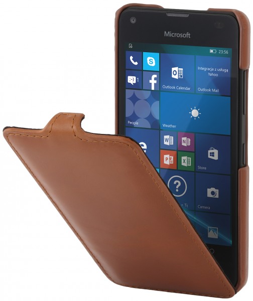 StilGut - Lumia 550 Hülle UltraSlim aus Leder