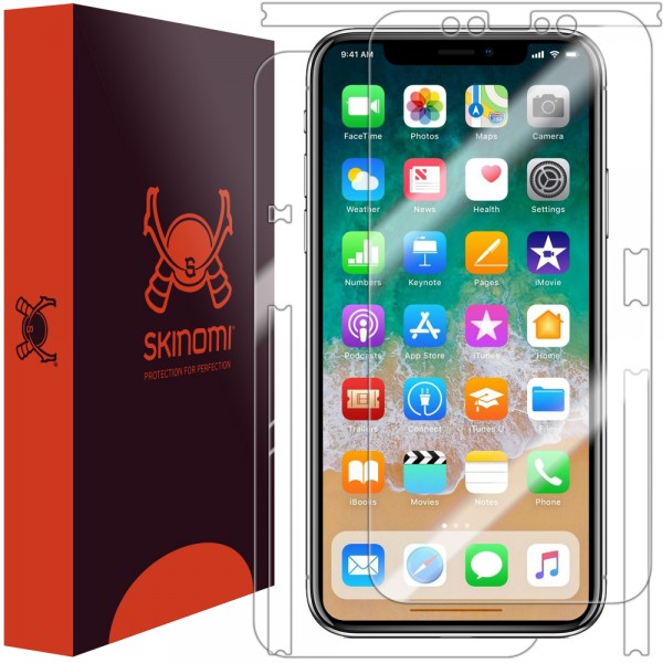 Skinomi - iPhone XS Displayschutzfolie Full Body