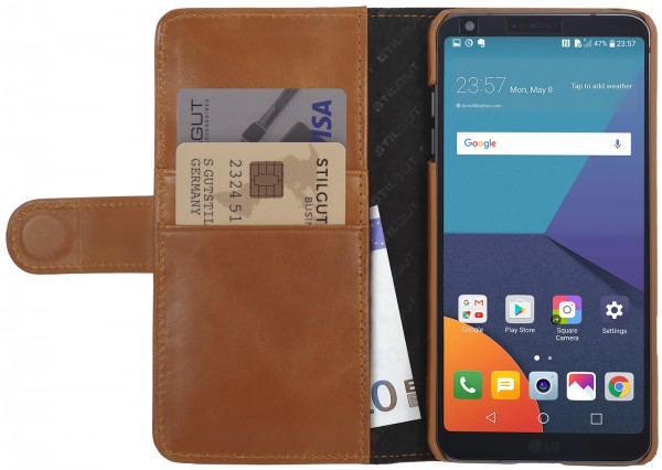 StilGut - LG G6 Hülle Talis mit Kreditkartenfach