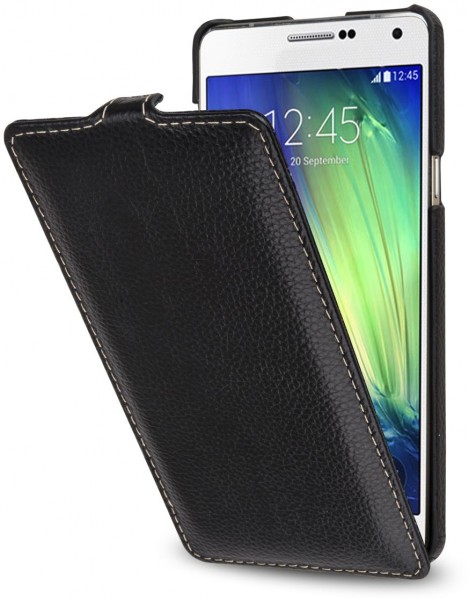StilGut - Handyhülle für Galaxy A7 &quot;UltraSlim&quot; aus Leder