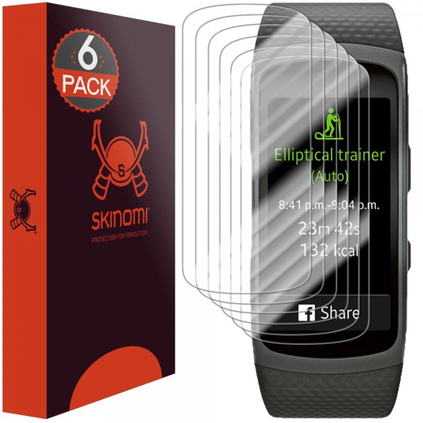 Skinomi - Displayschutzfolie Samsung Gear Fit2 TechSkin (6er Pack)