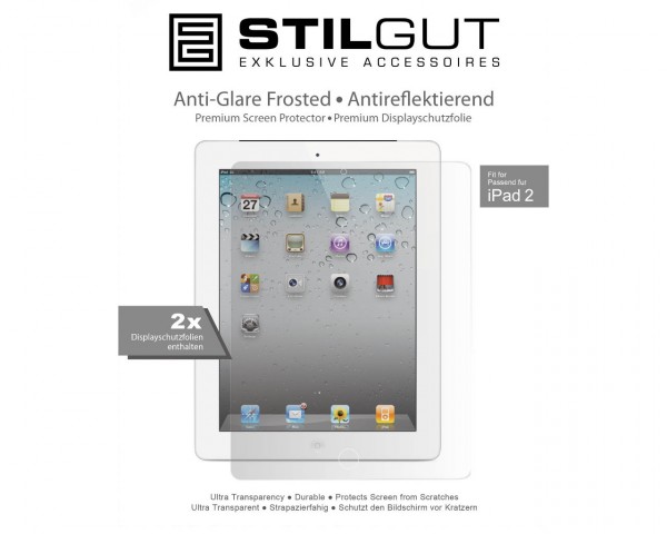 StilGut - Displayschutzfolie für Apple iPad 2
