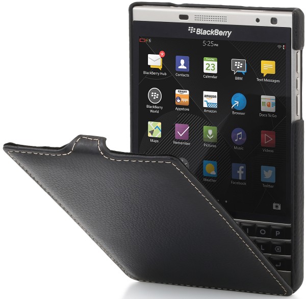 StilGut - BlackBerry Passport Silver Edition Hülle „UtraSlim“ aus Leder