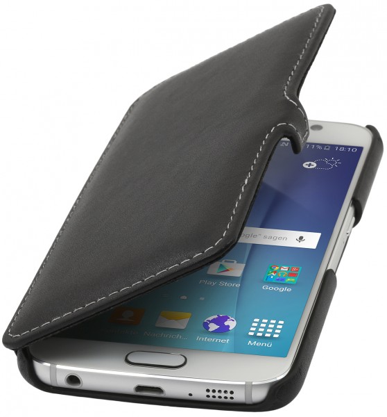StilGut - Handyhülle für Galaxy S6 "Book Type" mit Clip