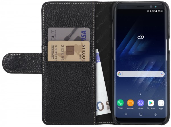 StilGut - Samsung Galaxy S8+ Hülle Talis mit Kreditkartenfach