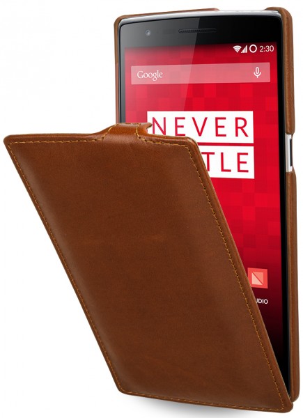 StilGut - Handyhülle für OnePlus One "UltraSlim" aus Leder