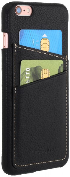 StilGut - iPhone 6s Plus Cover aus Leder mit Kreditkartenfach